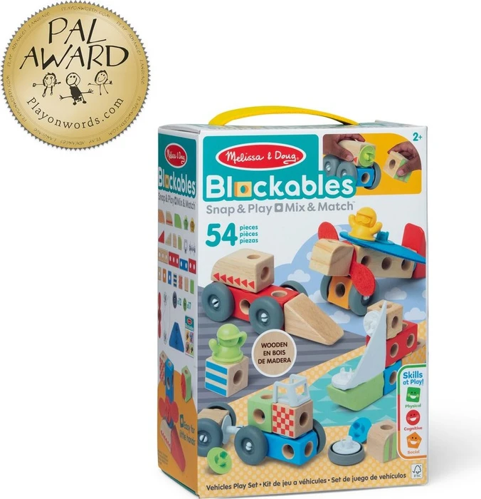 Melissa & Doug Blockables Fahrzeuge