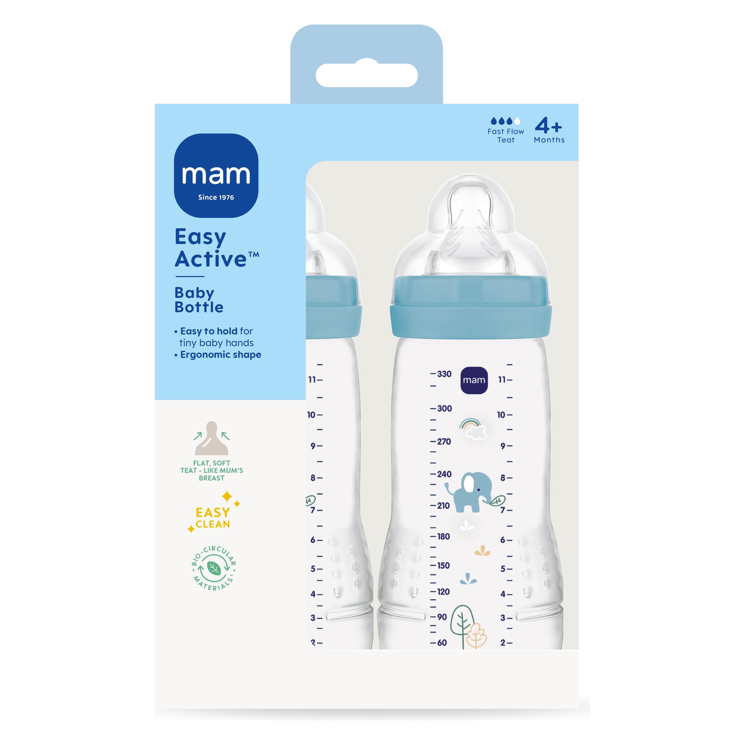 MAM - Easy Active Baby Bottle - Blue - 330ml (330 ml) (412157)