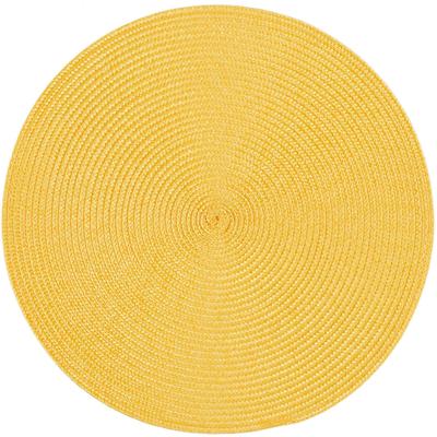Platzset STUCO "Polypro", gelb, Ø:35cm, Obermaterial: 100% Polypropylen, Platzsets
