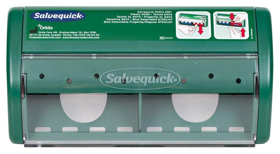 Salvequick® Pflasterspender 2 Salvequick Pflastersets grün 1009075