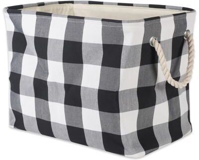 DII Buffalo Check Decorative Storage Bin
