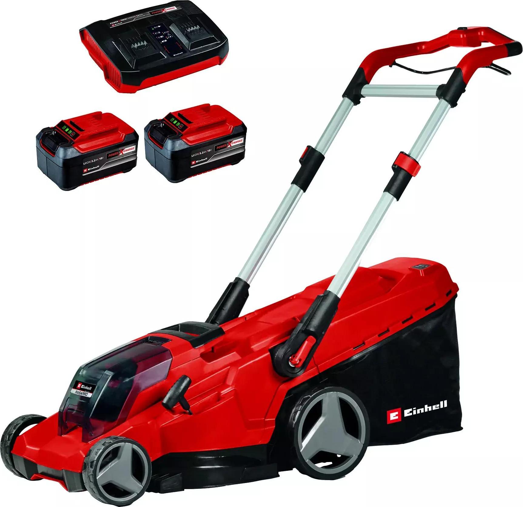 Einhell RASARRO 36/42 2x5.2Ah Akku Rasenmäher inkl. 2. Akku Ladegeraet mit