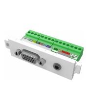 Vision TechConnect 3 VGA+3.5mm module Modulares Faceplate-Snap-In HD-15 Mini-Phone Stereo 3,5 mm 0.14 (TC3 VGAF3.5MM)