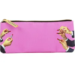 Toiletpaper Lipstick Pink Unterarmtasche 21 x 9 cm