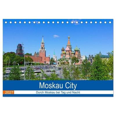 Moskau City (Tischkalender 2027 DIN A5 quer), CALVENDO Monatskalender