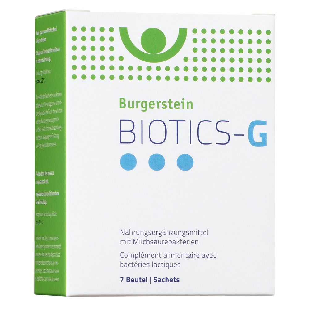 Burgerst Biotics-G BTL 7 St Pulver zur Herstellung einer Lösung zum Einnehmen