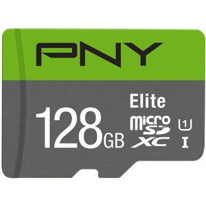 PNY Micro-SD-Karte Elite, 128GB, bis 100 MB/s, UHS-I U1, SDXC