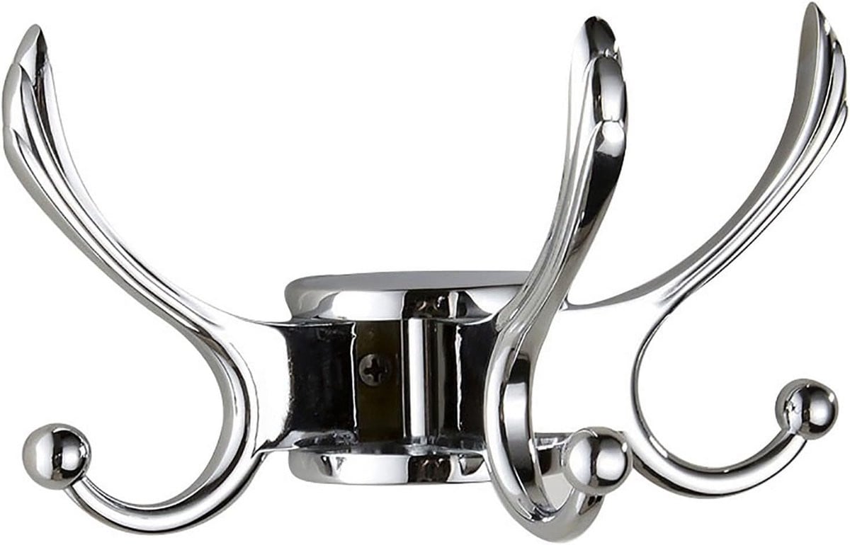 Draaibare Wandkapstok met 3 Haken - Roterende Badkamer Hanger