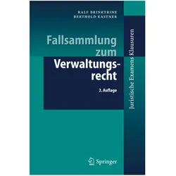 Fallsammlung zum Verwaltungsrecht, Fachbücher von Berthold Kastner, Ralf Brinktrine