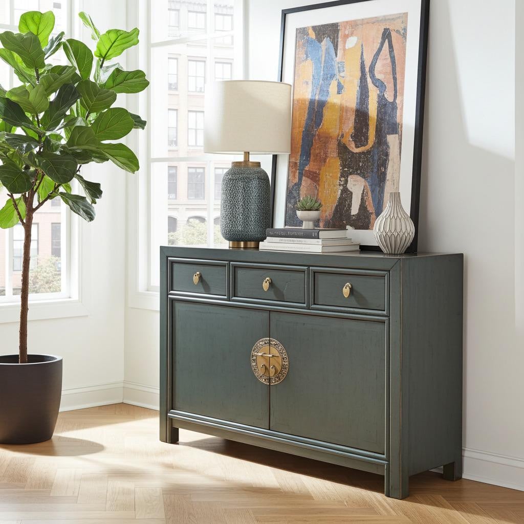 Opium Outlet Aziatisch dressoir grijs