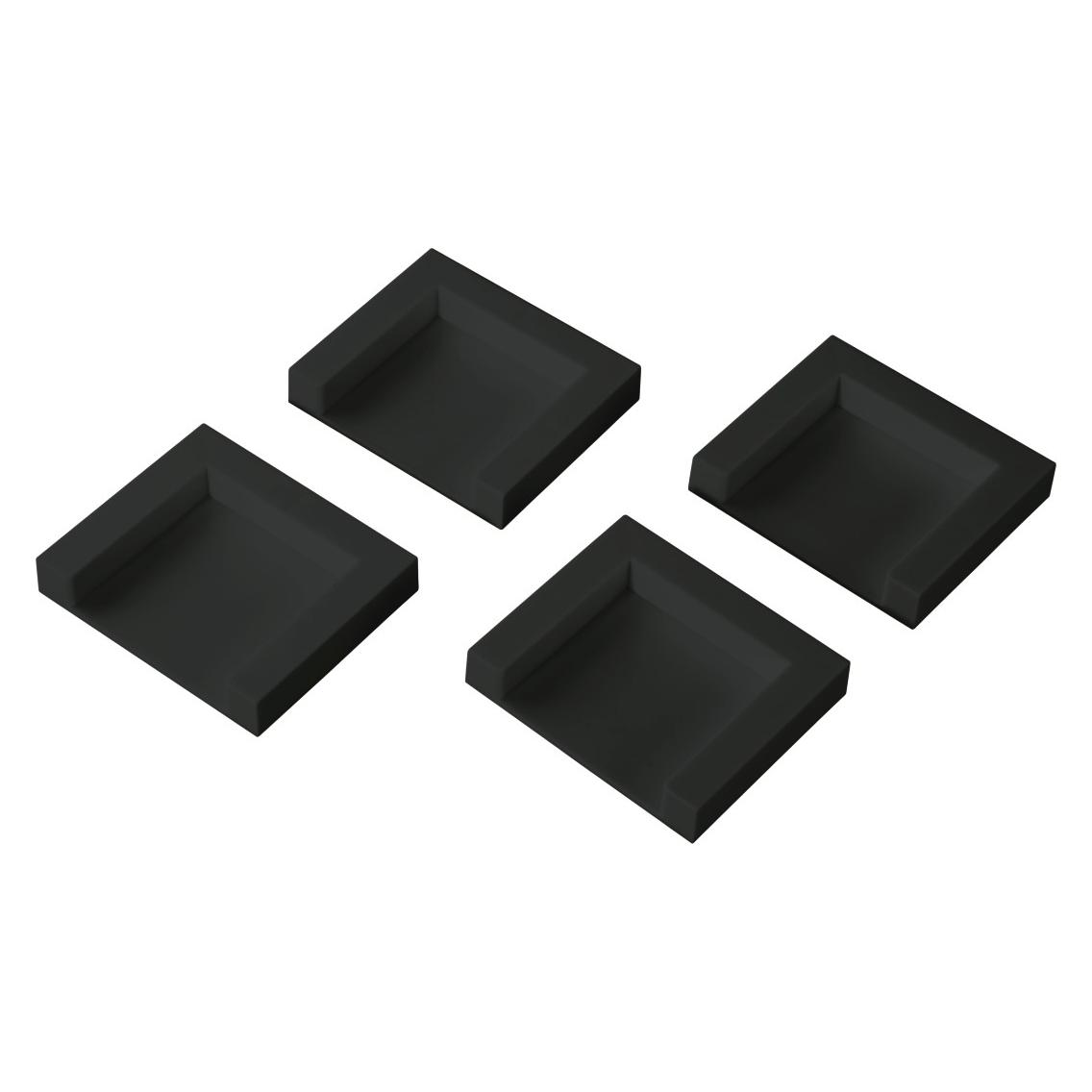 Xavax Trocknerfixierplatten zum Aufkleben, rutschfest, 4er-Set, Schwarz (00220758)