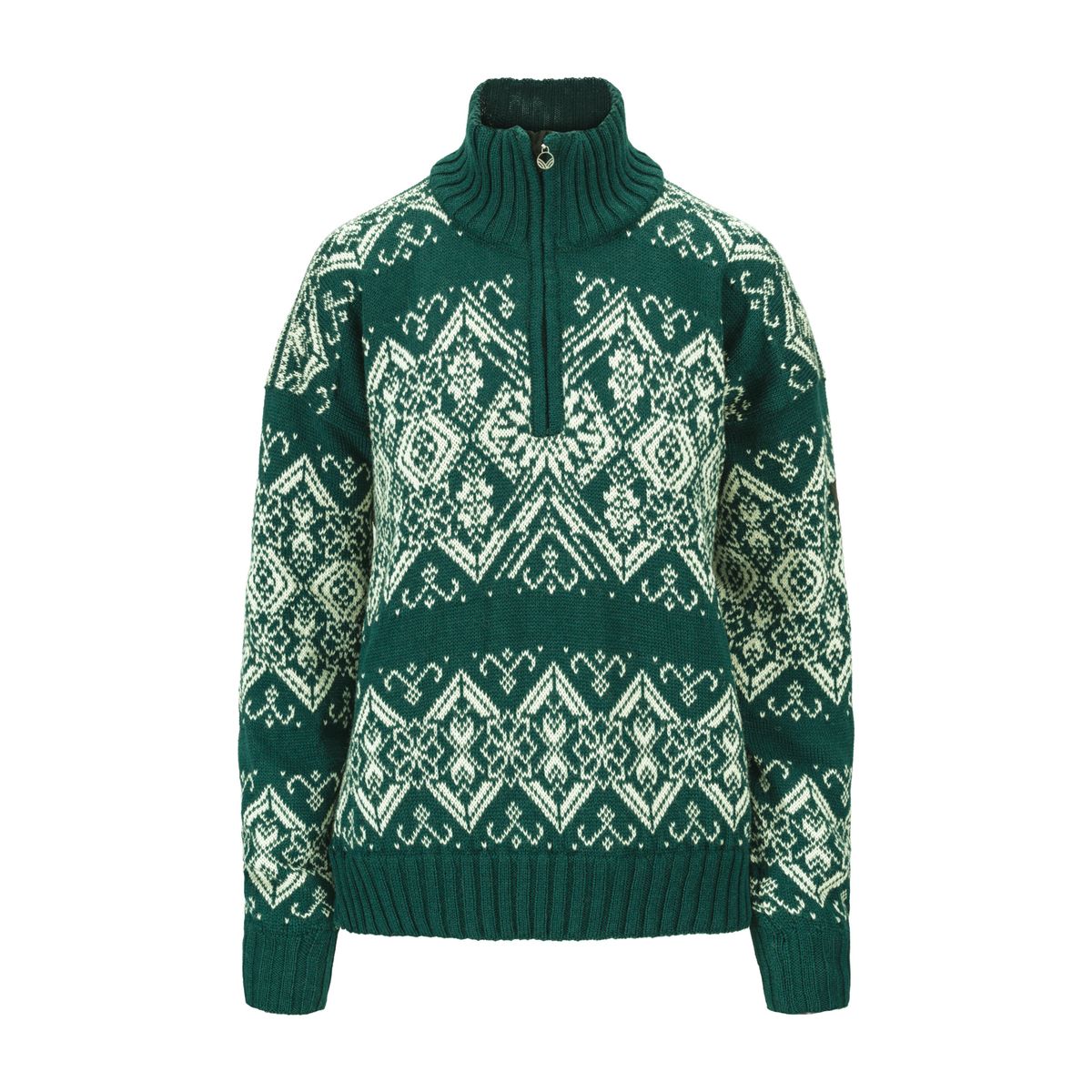 Dale of Norway Roset Fem. WP Sweater pinegreenl offwhite (N00) M 96301-N00-M