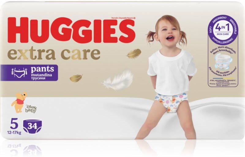 Huggies Extra Care Pants Size 5 Einweg-Windelhöschen 12 - 17 kg 34 St.