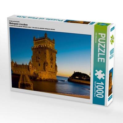CALVENDO Puzzle Ein Motiv aus dem Kalender Metropole Lissabon | 1000 Teile Lege-Größe 64x48cm Foto-Puzzle für glückliche Stunden