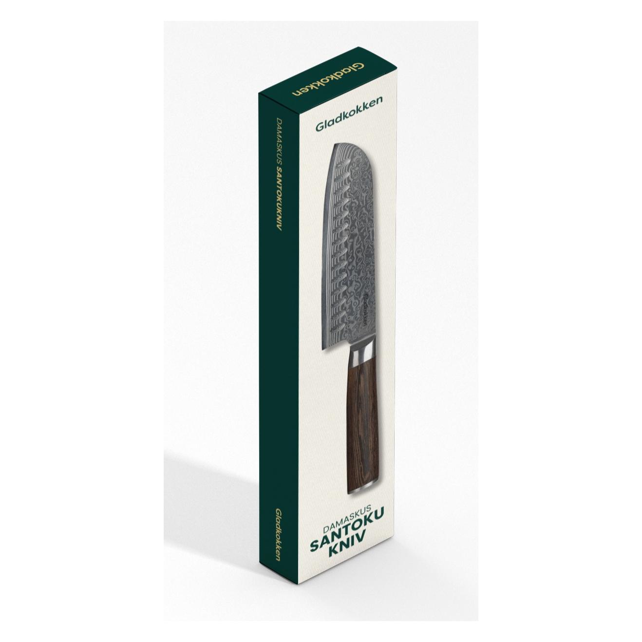 Gladkokken - Damascus Santoku Knife - 18 cm Blade (18 cm) (1300473)