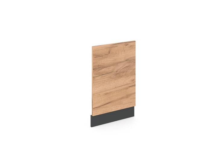 Vicco Frontblende R-Line Goldkraft Eiche 45 cm ohne Arbeitsplatte, Eichefarben, Anthrazit, Holzwerkstoff, Rechteckig, 45x67.4x1.6 cm, Küchen, Küchenmöbel, Küchenschränke, Küchenunterschrank
