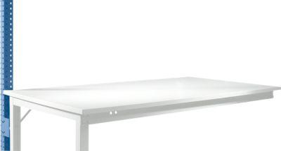 Aufbauportal, niedrig, Ansatztisch SPEZIAL Arbeitstisch/Werkbank UNIVERSAL/PROFI, brillantblau
