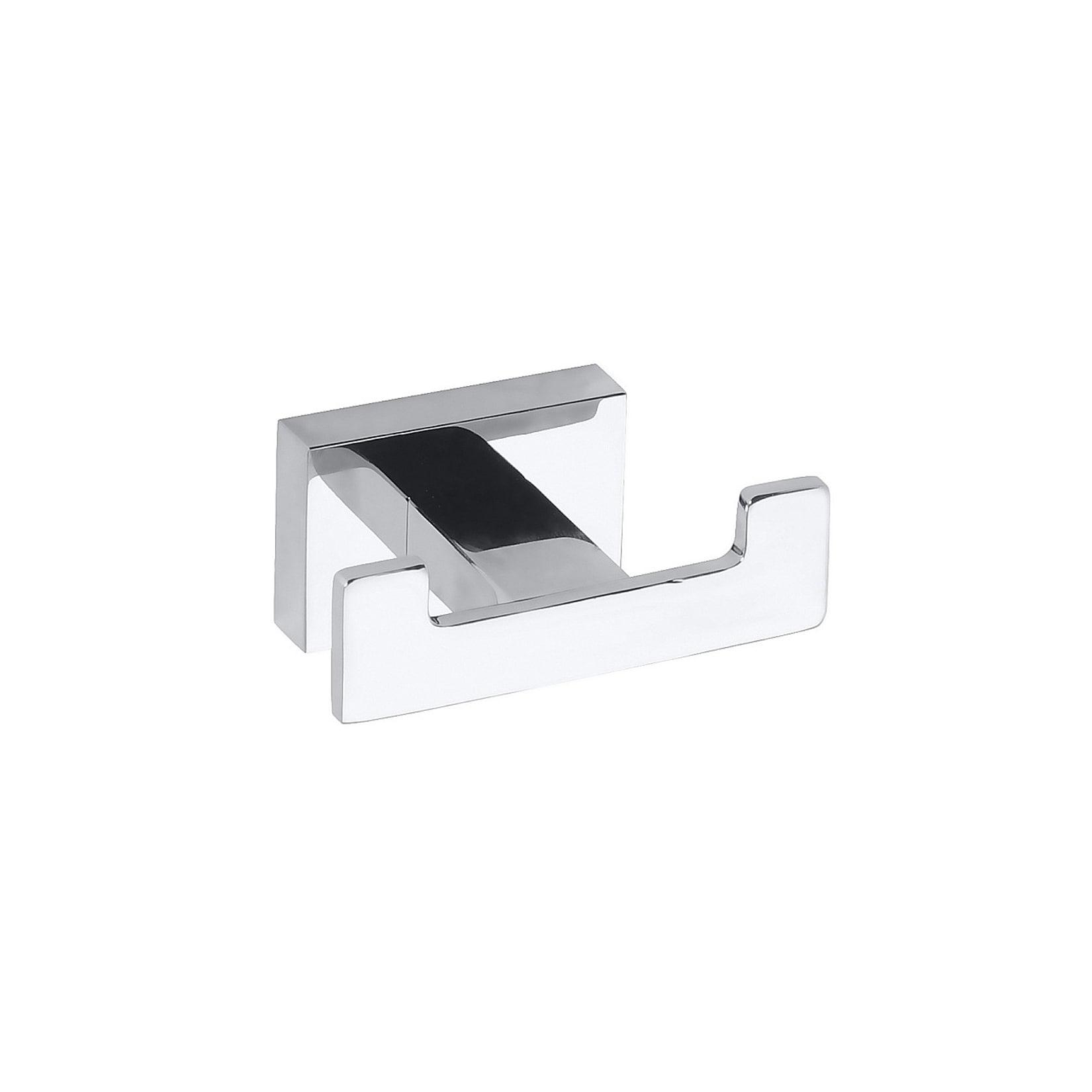 Brillantbad BASA Doppelkleiderhaken Messing Chrom 78x35x50 mm für Bad & Küche >> zum Bohren