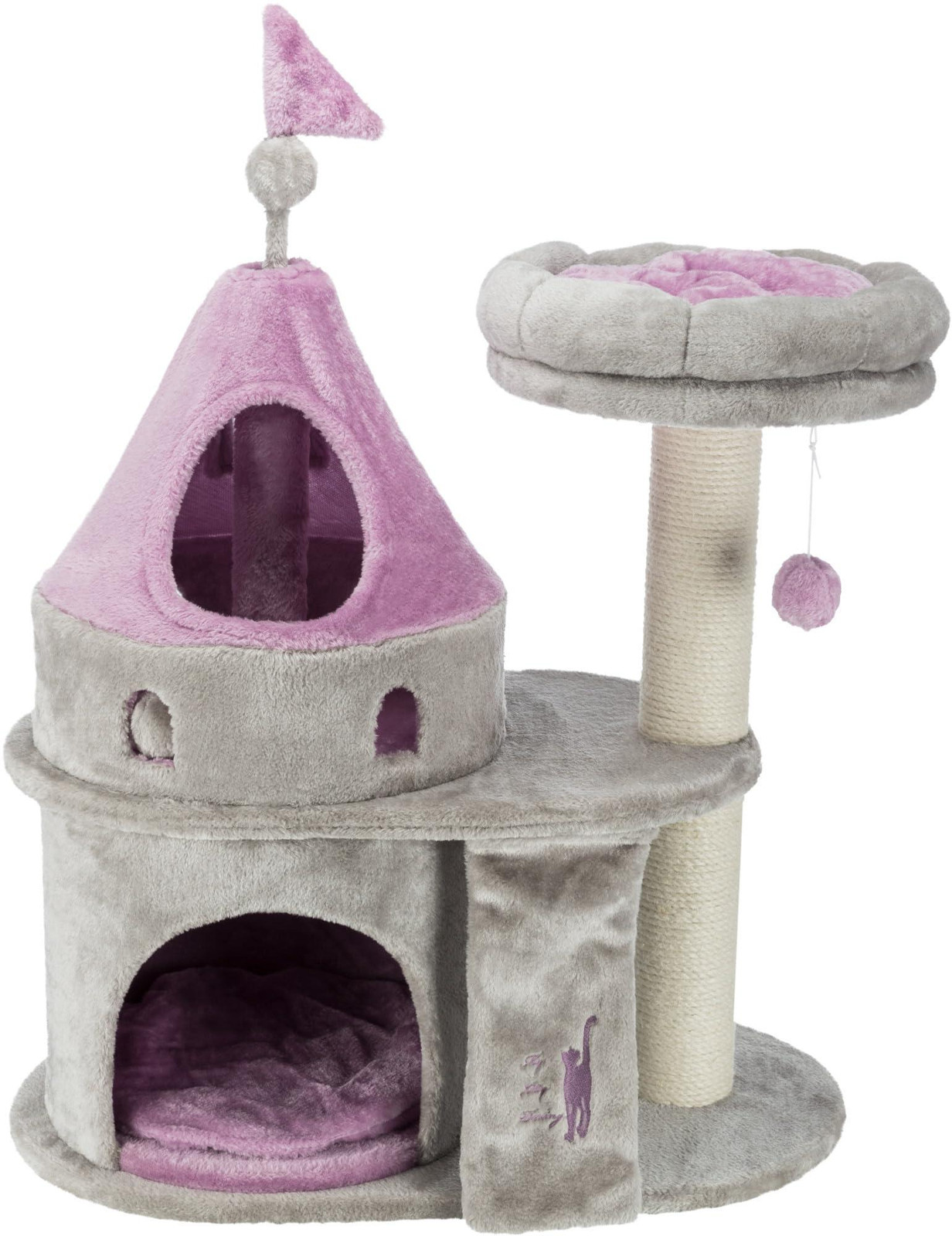 Trixie My Kitty Darling Kattenhuis met krabpalen en afneembaar platform