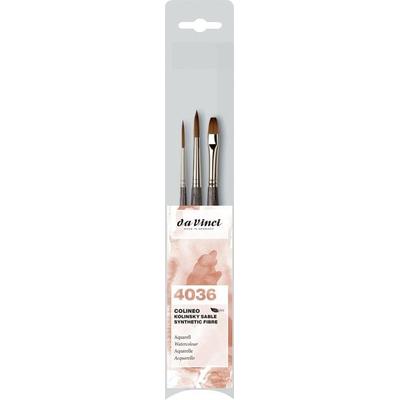da Vinci Pinselset COLINEO Aquarell, 3er Set