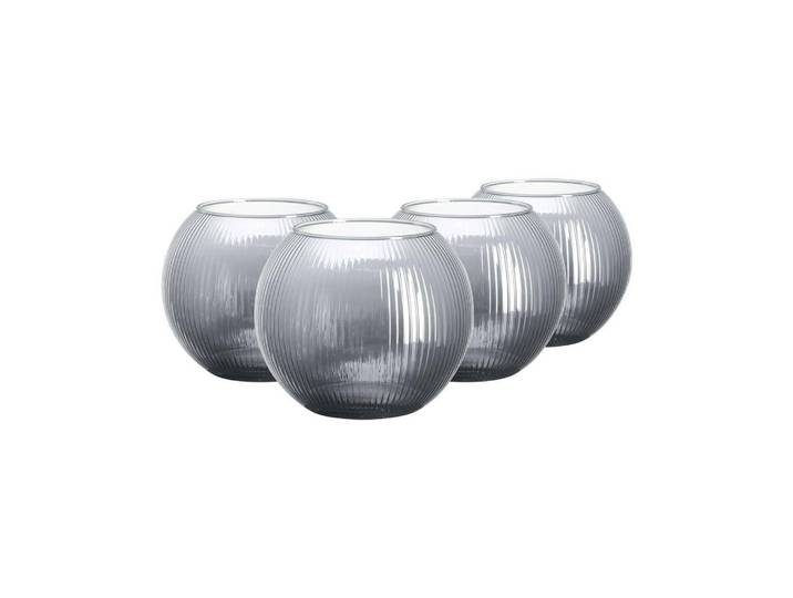 Ritzenhoff Breker Windlichter Elysia ø 19 cm 4er Set, Silberfarben, Glas, 19x16x19 cm, Dekoration, Laternen & Windlichter, Windlichter