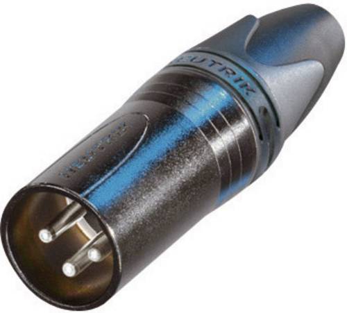 Neutrik NC3MXX-BAG XLR-Steckverbinder Stecker, gerade Polzahl: 3 Schwarz 1St.