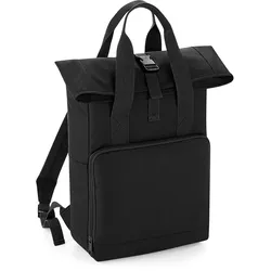 BagBase Roll-Top Rucksack mit Doppelgriff BG118 black 28 x 38 x 12 cm