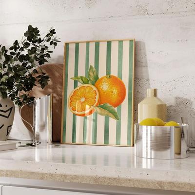Italian Lemon Grove Canvas Art Cottagecore Lemon Wall Art & Italian Landscape Print Set 20x30cm Unframed 7