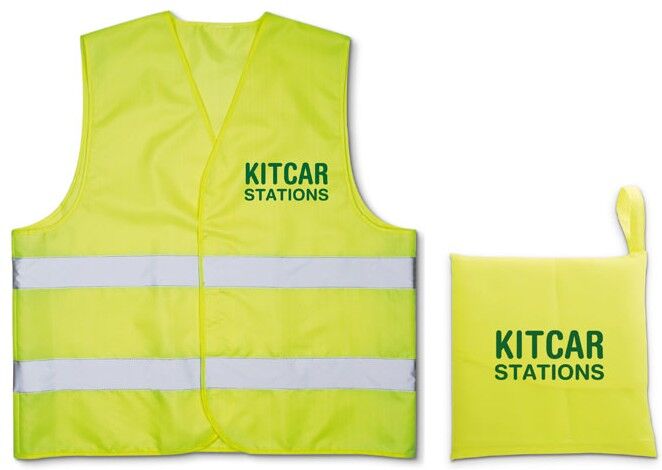 Gilet de sécurité personnalisé à bandes réfléchissantes VISIBLE jaune