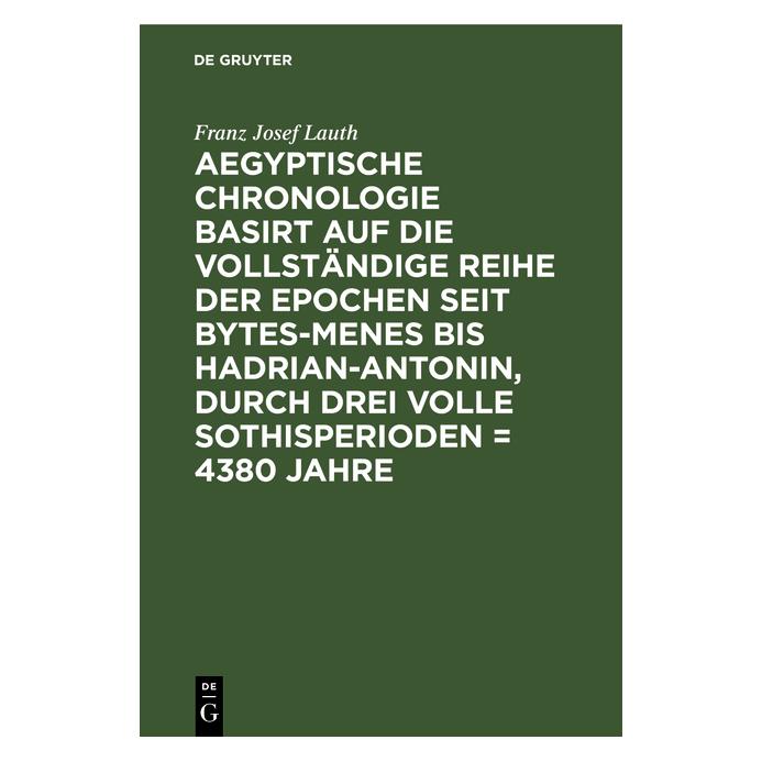 De Gruyter Lauth:Aegyptische Chronologie basirt au (67770496)
