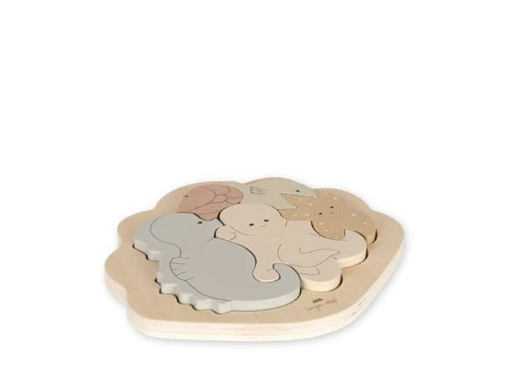 Konges Slojd - Houten Puzzel Zeedieren