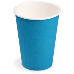 200 Pappbecher FSC Mix hellblau Ø74mm 240ml Nachhaltig, perfekt für Getränke