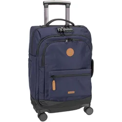 Cabaia Trolley Soft Suitcase 4 Wheels Small, Koffer, Blau