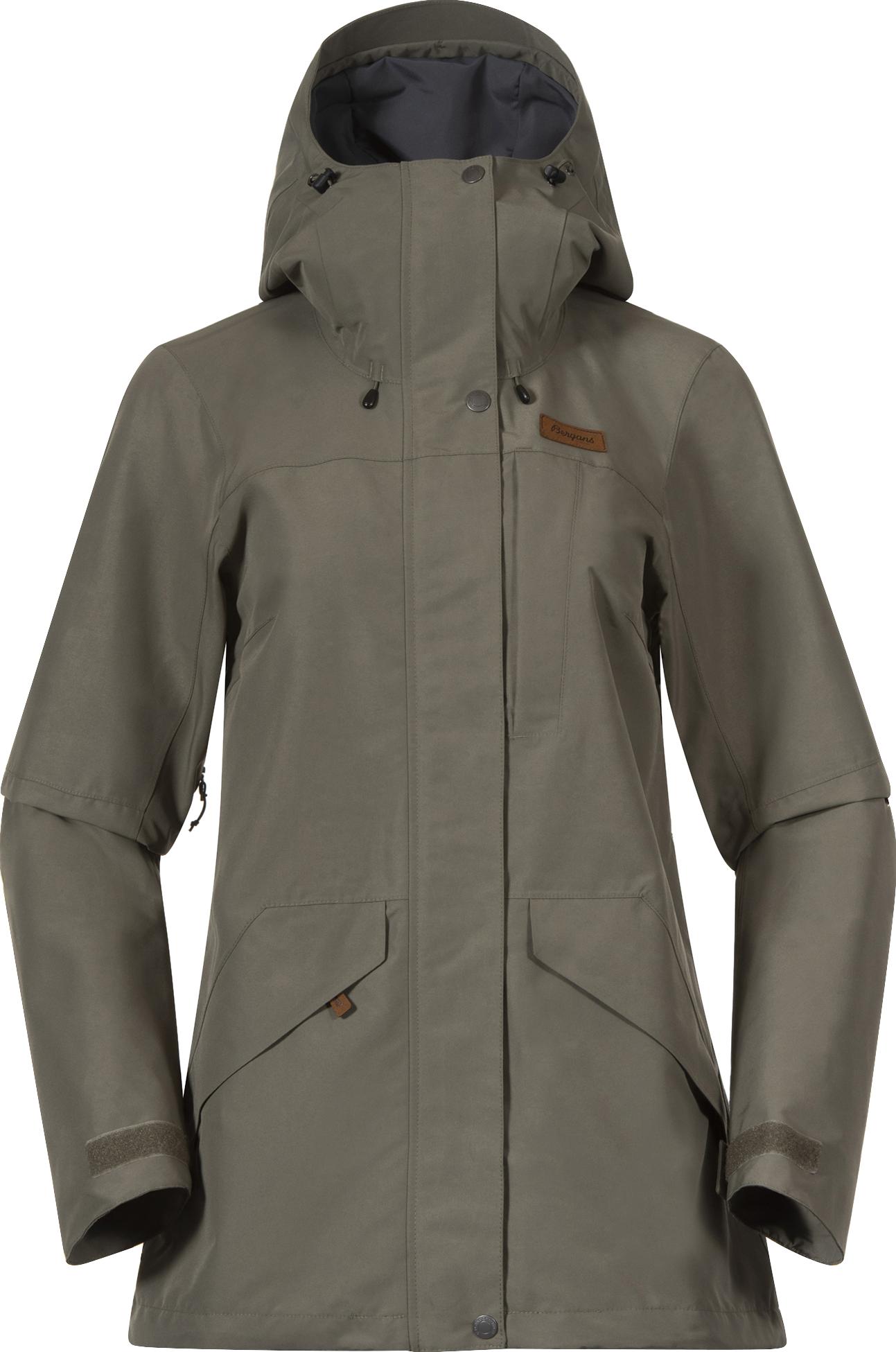 Bergans Damen Nordmarka 2L Regenjacke Green Mud L