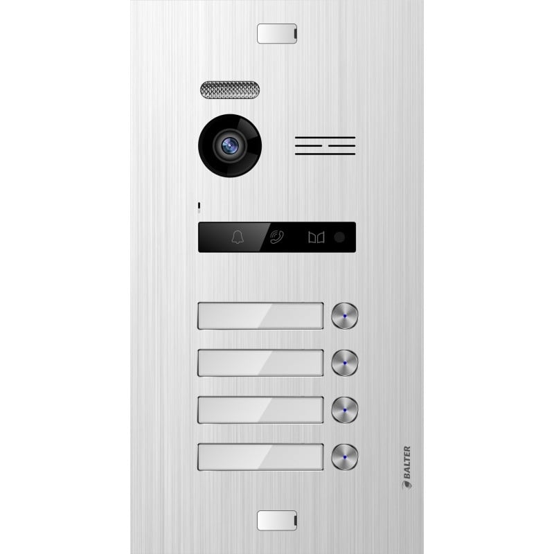 Balter Evo HD deuroproepinstallatie voor appartementencomplex met 4 appartementen
