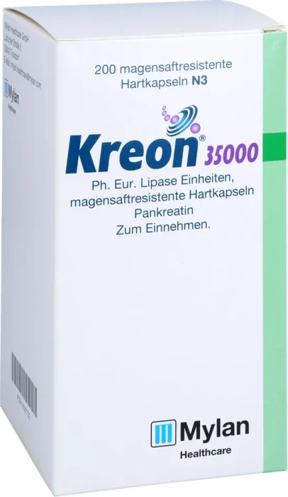 Kreon 35.000 Ph.Eur.Lipase Einheiten msr.Hartkaps. 200 St Magensaftresistente Hartkapseln
