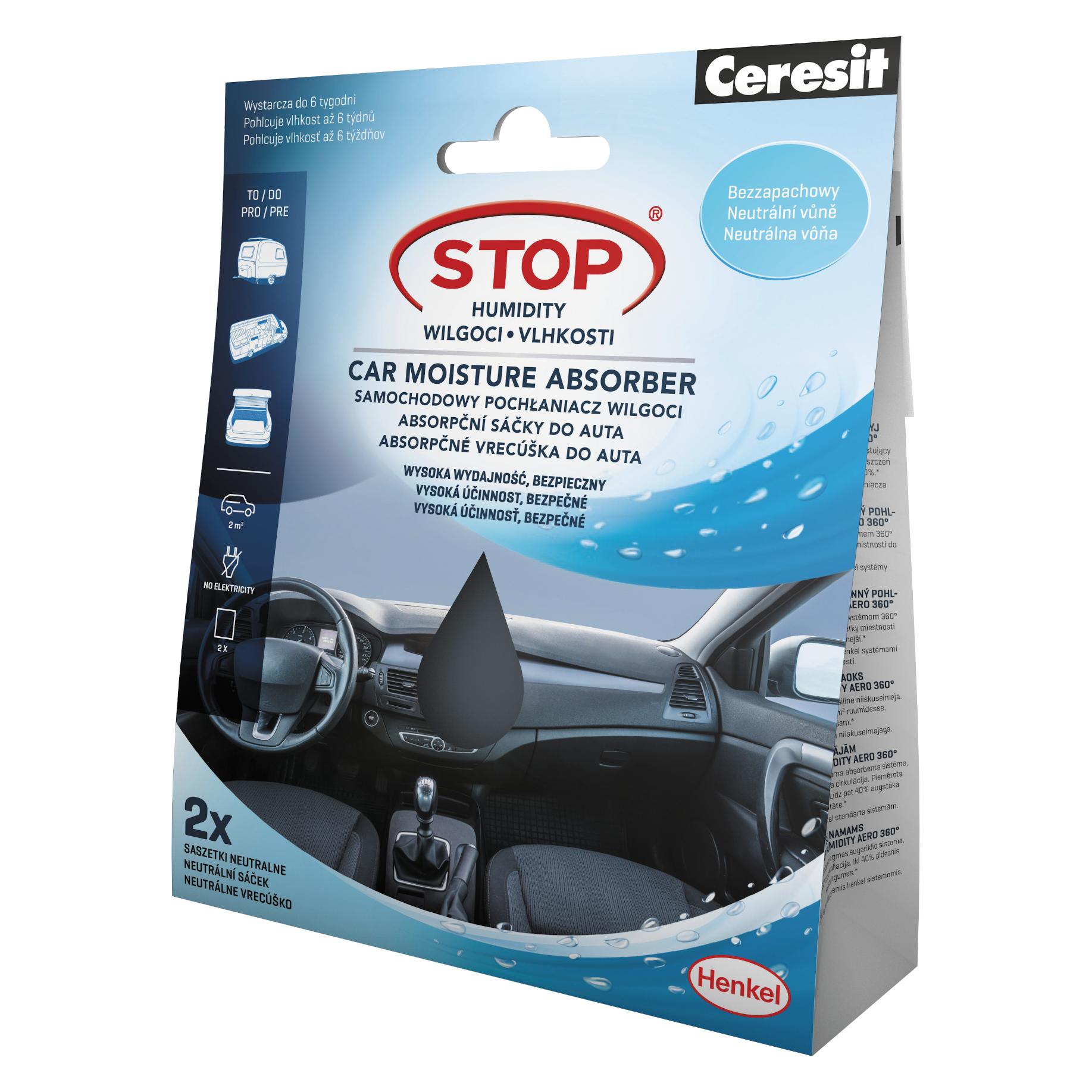 Ceresit Stop Moisture Absorber for the Car 2x50g - Pack of 2 (CER-2695721)