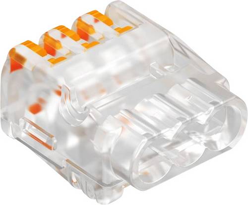 OBO Bettermann 1791 61 325 FL Verbindungsklemme flexibel: 0.2-2.5mm² starr: 0.2-2.5mm² Polzahl: 3 Transparent-Orange