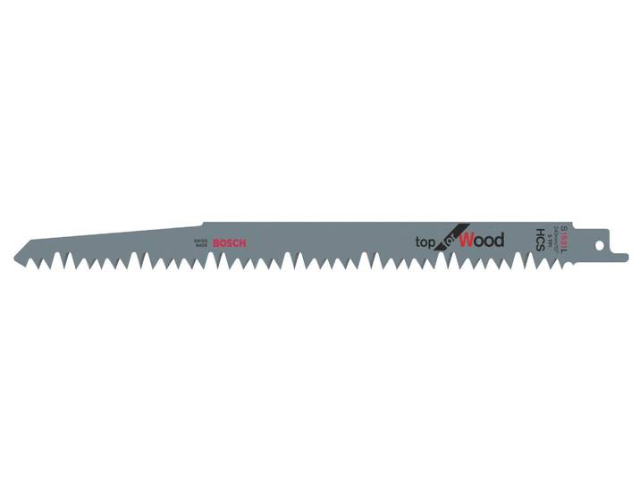 Säbelsägeblatt BOSCH PROFESSIONAL S 1531 L Top for Wood, 100 Stück , grau (bunt), Sägeblätter, Säbelsägeblatt