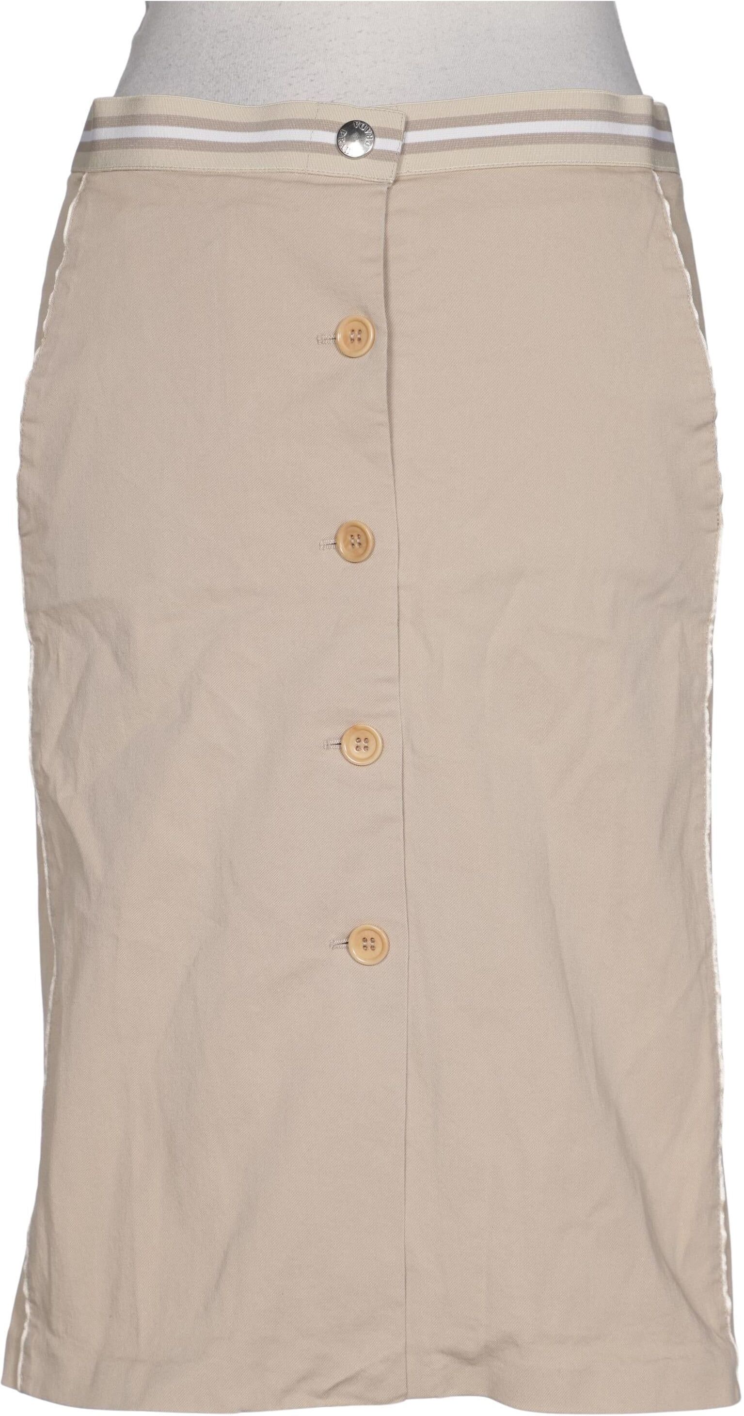 Prada Damen Rock, Beige, Gr. EU 36 (IT 42), Baumwolle - Second Hand