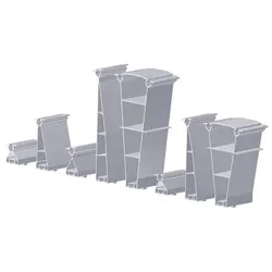 Schletter Solar Flachdachsystem FixGrid FixZ-15 Aufständerung mitte 96mm m. Verb
