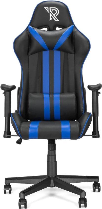Gaming-Stuhl - Felix Gaming-Stuhl - Ergonomischer Bürostuhl - Hochwertige Kunstlederbezug - Schwarz/Blau - Perfekt für Gamer - Rennstil