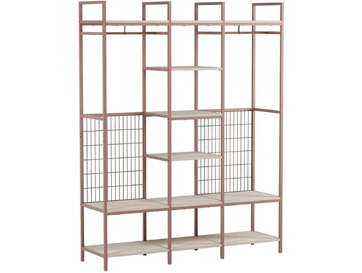 MARCKERIC Regal AMARA 140x40x179.5cm metall eiche