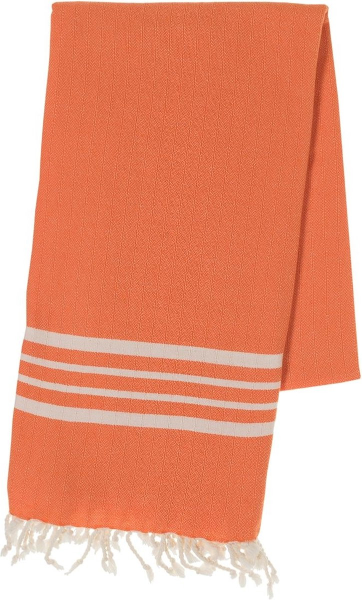 Lalay Hamamdoek Krem Sultan Orange - Oranje - 180 x 100 cm