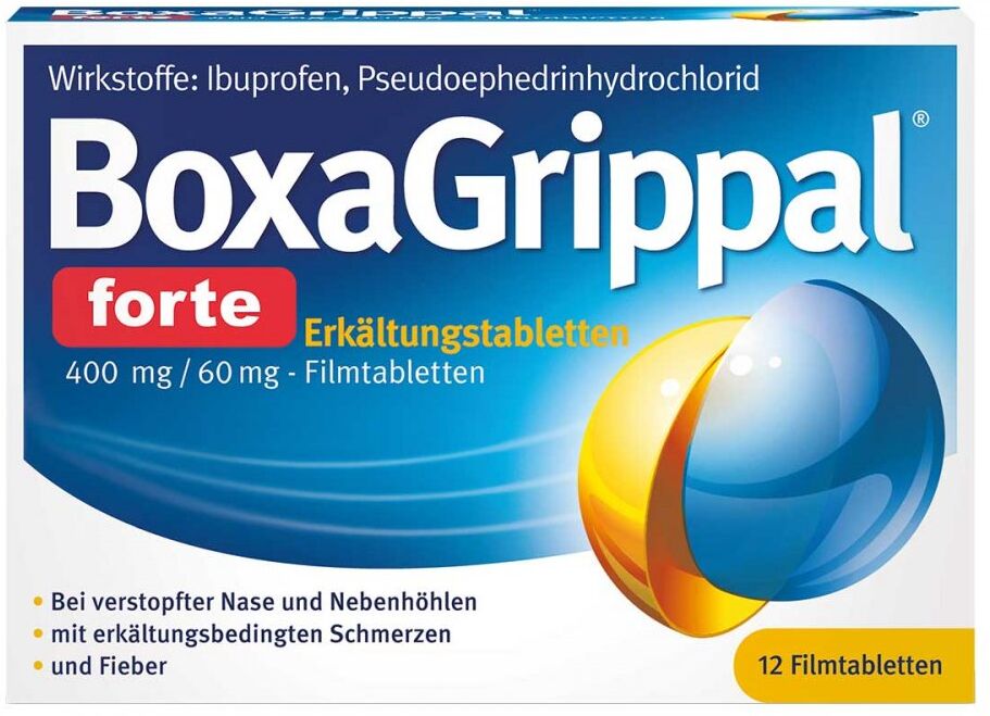 Boxagrippal Forte Erkältungstabletten 400 mg/60 mg 12stk