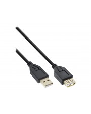 InLine USB-Verlängerungskabel USB M bis W 2.0 1.5 m Schwarz (34615S)