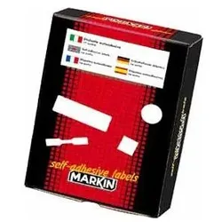 Markin, Etiketten, Label 16x10mm white (10fgx80et/fg) adhesive Pack of 10 pieces