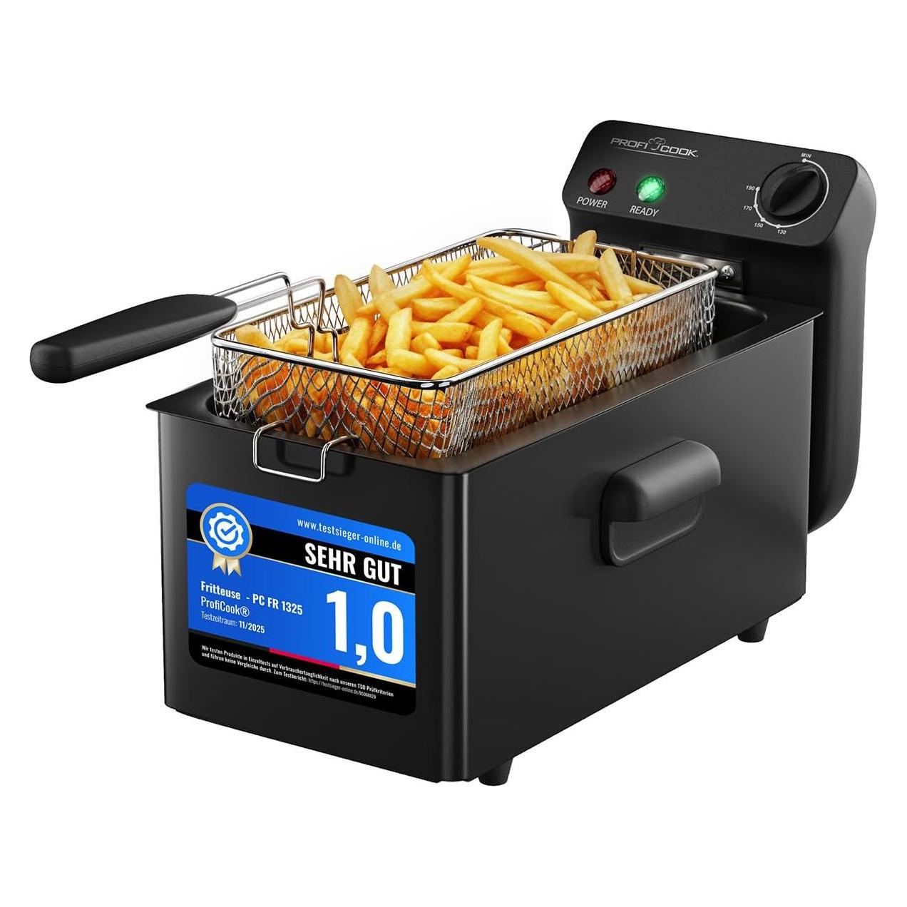 BlockX Friteuse PC FR 1325 mit Kaltzone & Spritzschutz (3 l) (501325)