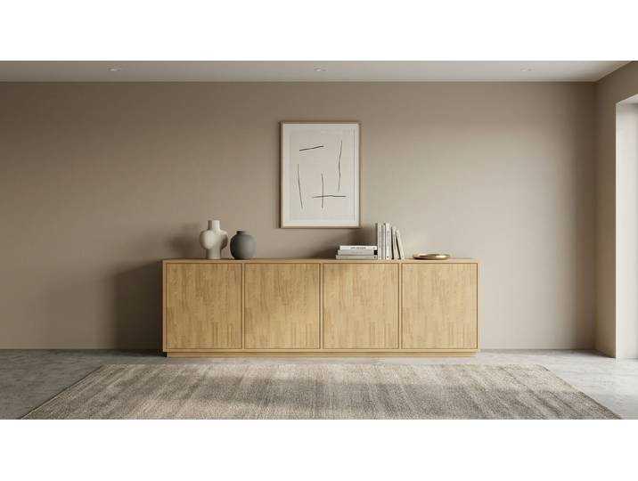 Breites Eiche-Sideboard nach Maß Eiche Natur geölt