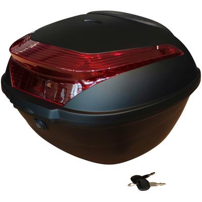Topcase ALPHA MOTORS "Universal 2", schwarz, Transportboxen, B/H/L: 42cm x 30cm x 41cm, Kunststoff, schwarz, Inkl. Montage-Set, B:42cm H:30cm L:41cm